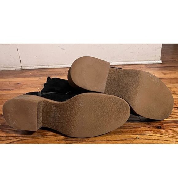 COACH suede + shearling cold-weather Palmer boots, black, 8.5 - Picture 5 of 6